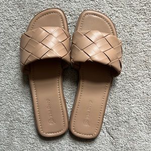 The Drop Women's Carlyn Open Toe Sandals Praline tan size 9